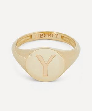 Liberty - 9ct Gold Initial Liberty Signet Ring - Y image number 0