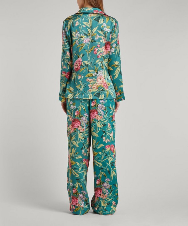 Liberty - Desert Rose Silk Satin Pyjama Set image number 3