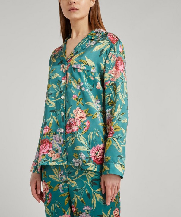 Liberty - Desert Rose Silk Satin Pyjama Set image number 4