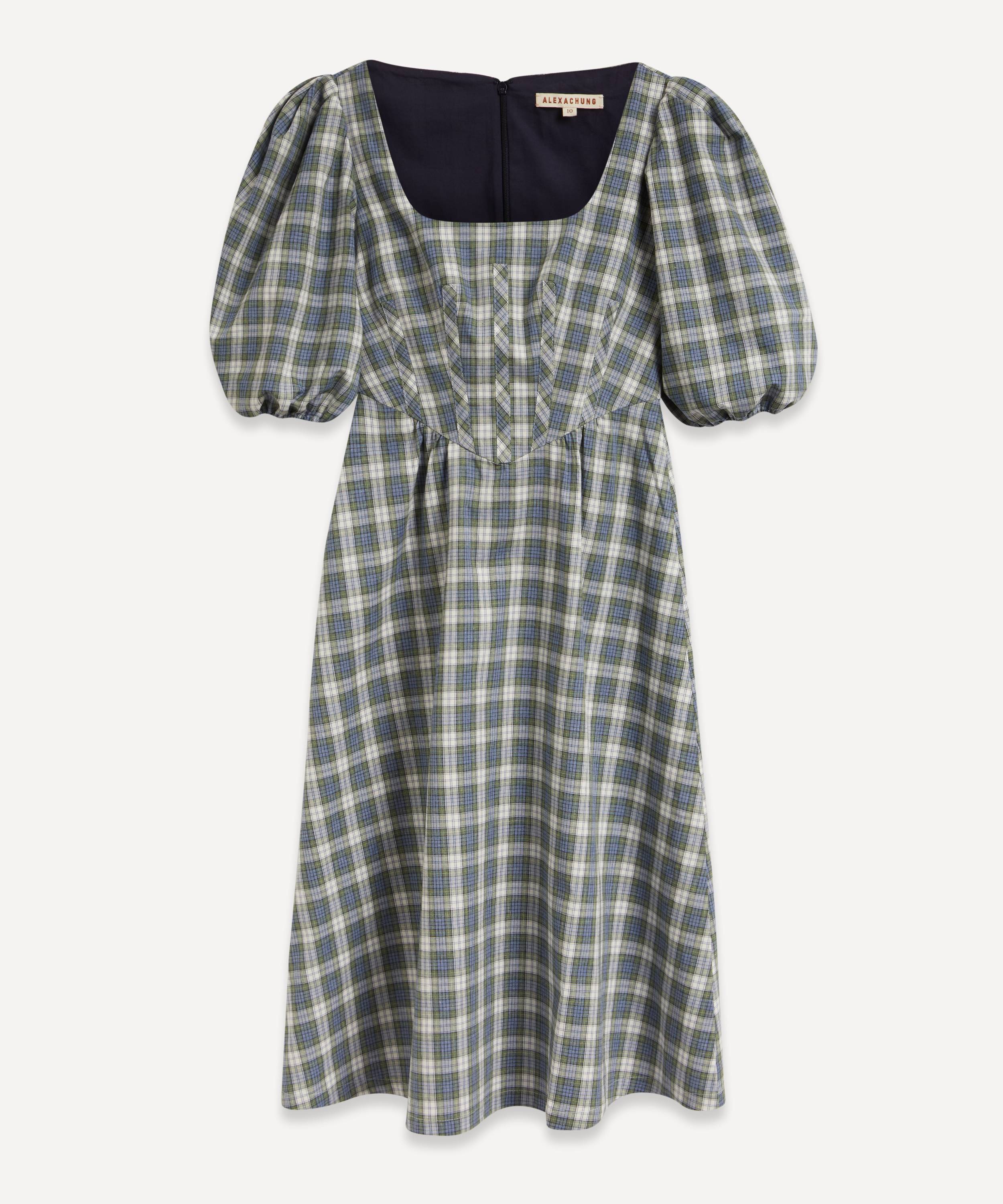 alexa chung checkered dress