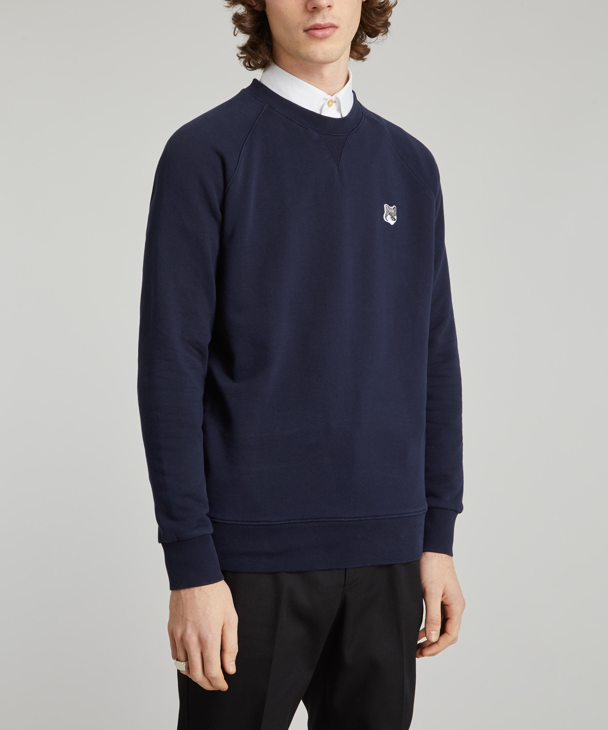Maison Kitsuné - Grey Fox Head Patch Sweatshirt image number 1