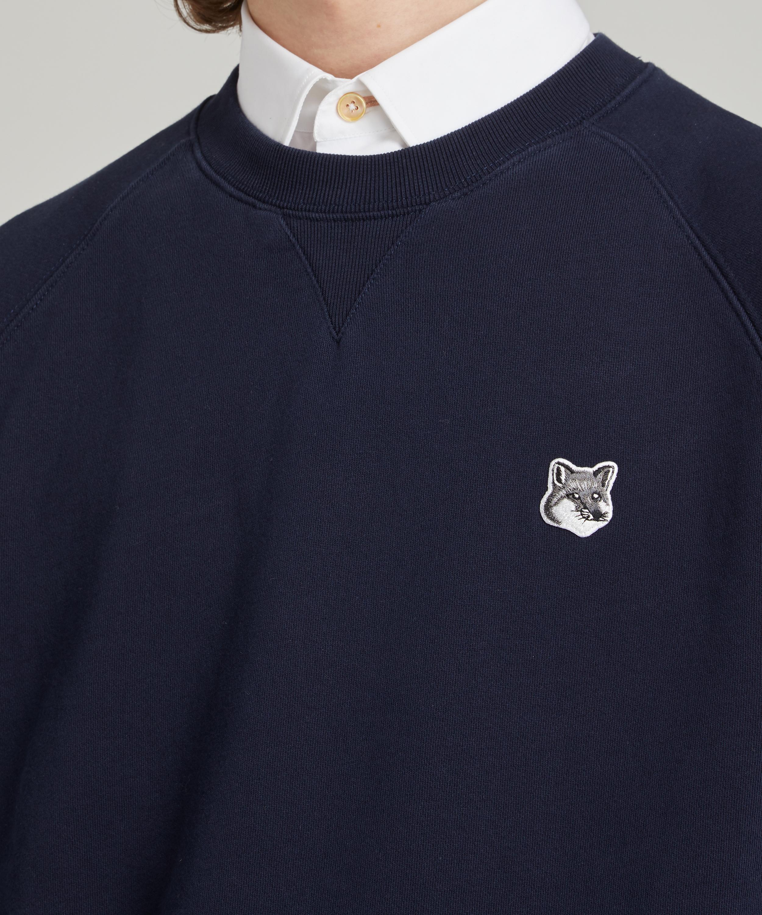 Maison Kitsuné - Grey Fox Head Patch Sweatshirt image number 4
