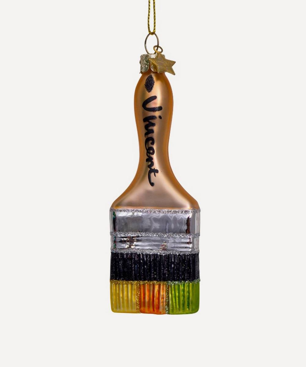 Unspecified - Van Gogh Paintbrush Glass Tree Ornament