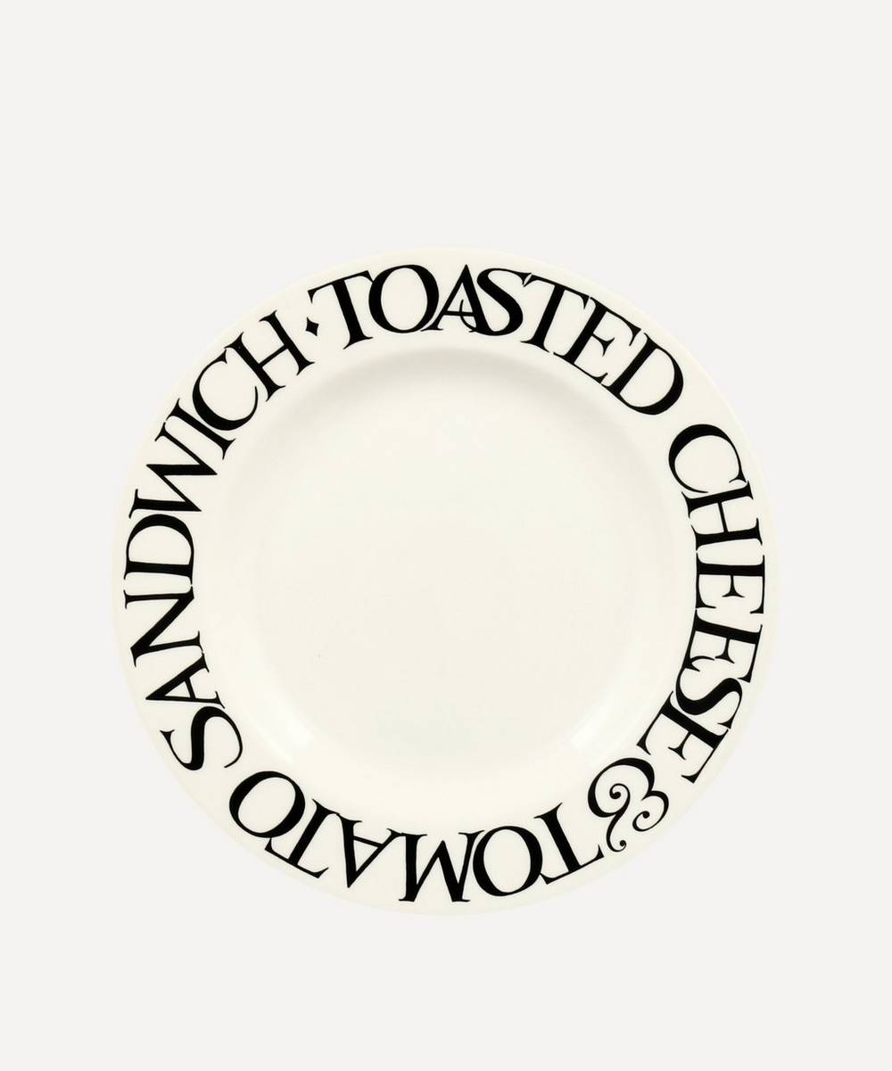 Emma Bridgewater - Black Toast Cheese and Tomato 6.5-Inch Plate