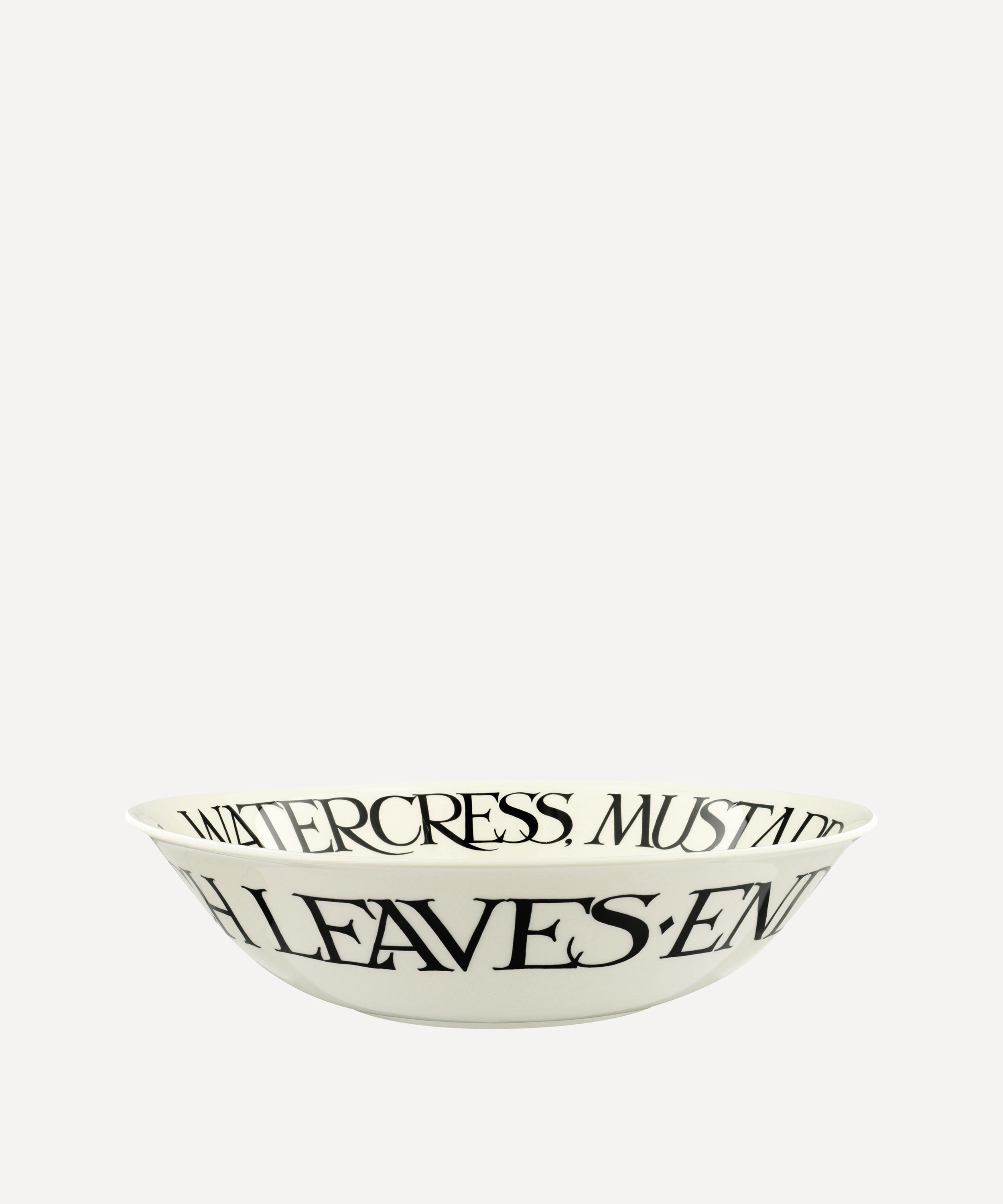 Emma Bridgewater - Black Toast Mizuna Salad Large Dish image number 0