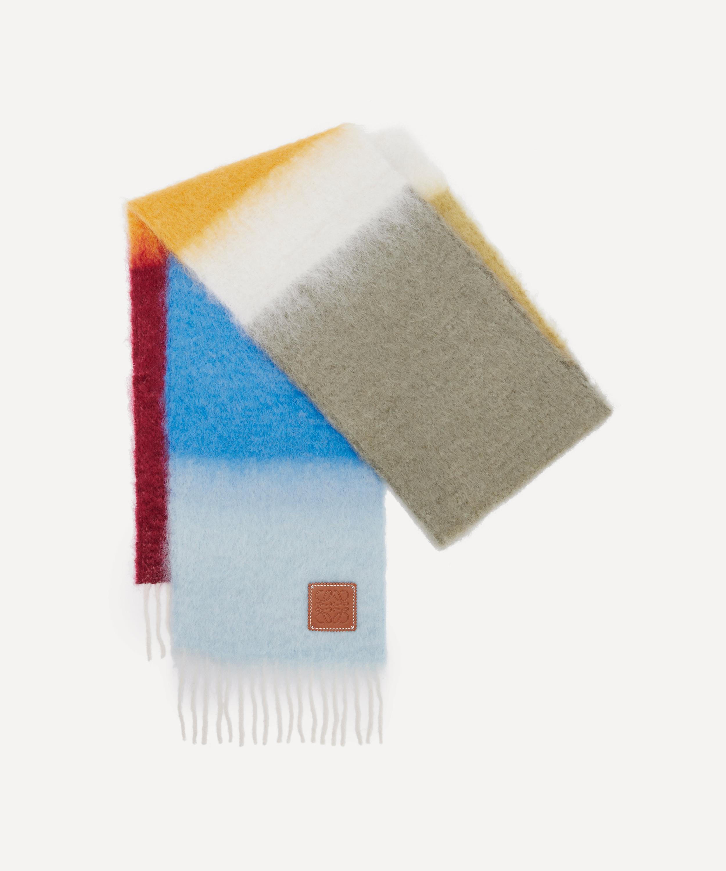 Loewe - Striped Mohair-Blend Scarf image number 0