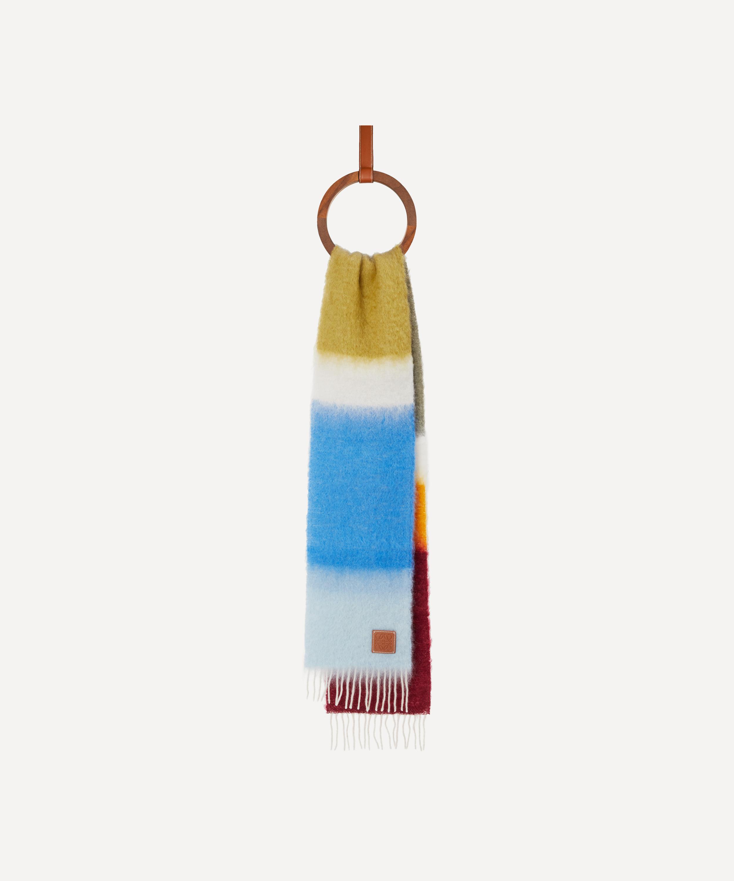 Loewe - Striped Mohair-Blend Scarf image number 1