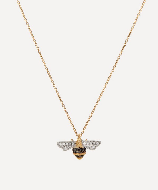 Annoushka - 18ct Gold Love Diamonds Diamond Bee Pendant Necklace image number null