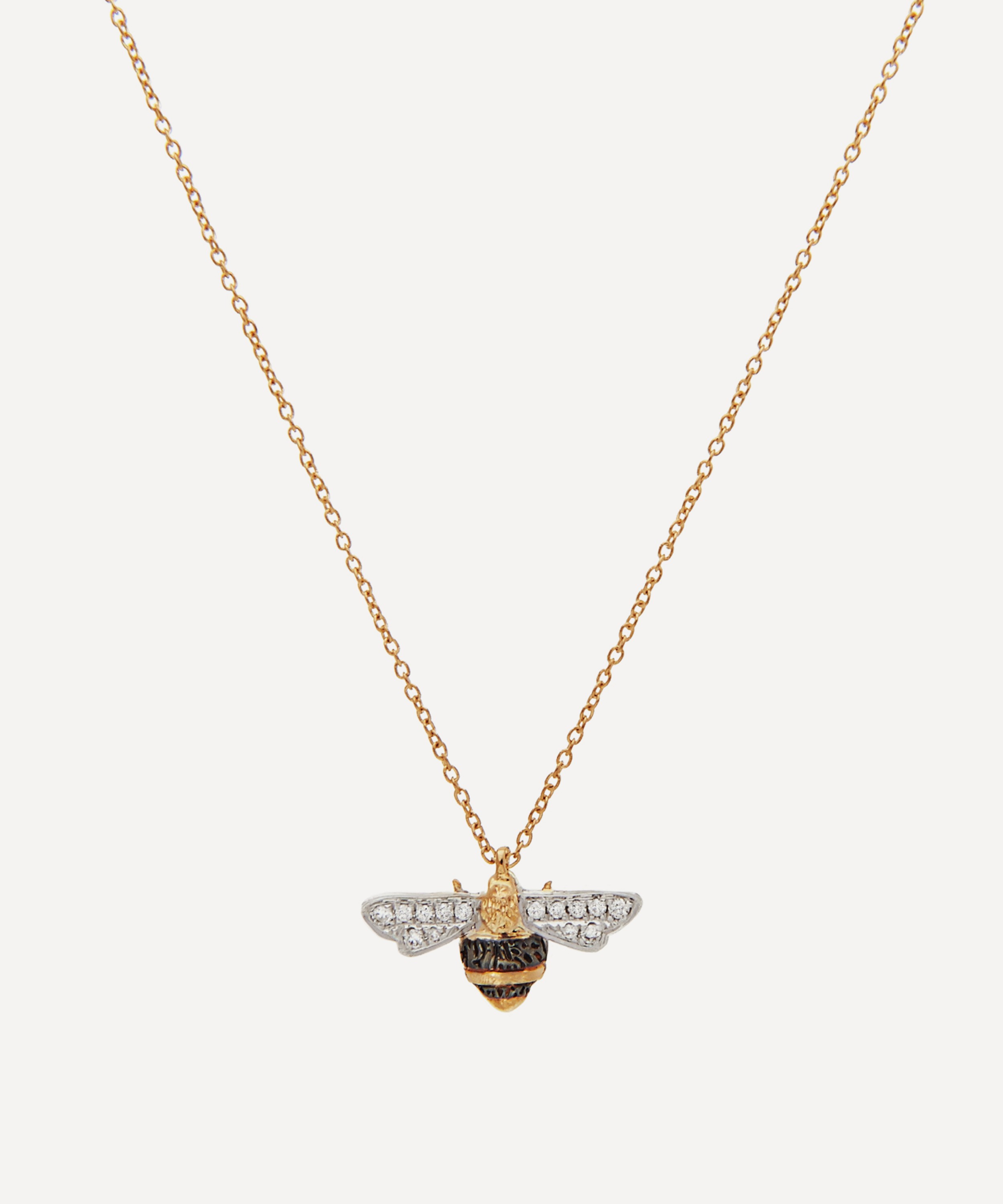 Annoushka - 18ct Gold Love Diamonds Diamond Bee Pendant Necklace image number 0