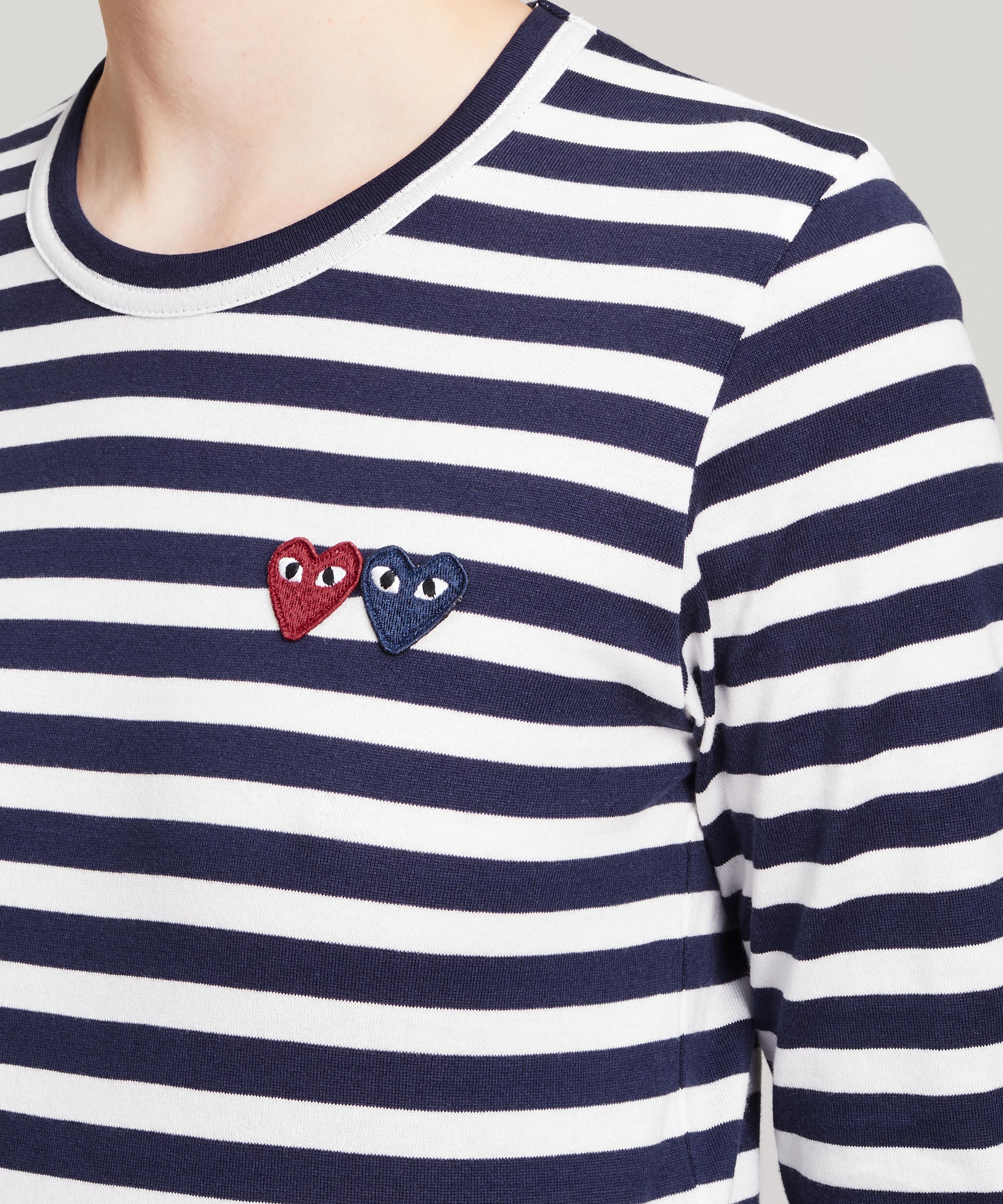 Tシャツ・カットソー Comme des GarAons Cotton T-shirt With Strip Comme des Garçons Play Long Sleeve Stripe Cotton T-Shirt