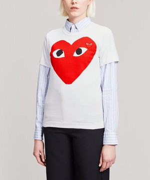 Comme des Garçons Play - Short-Sleeve Cotton T-Shirt image number 1