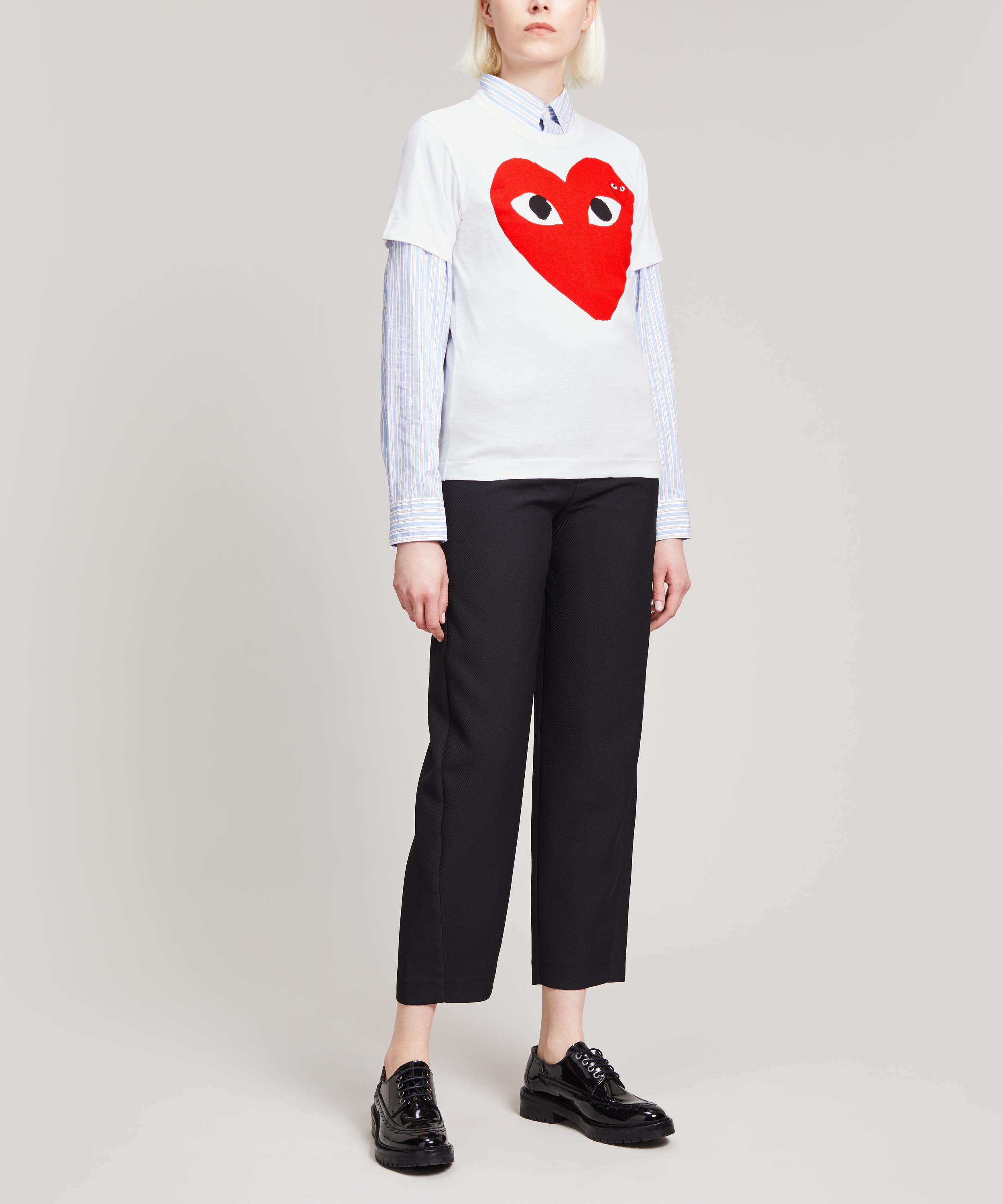 Comme des Garçons Play - Short-Sleeve Cotton T-Shirt image number 2