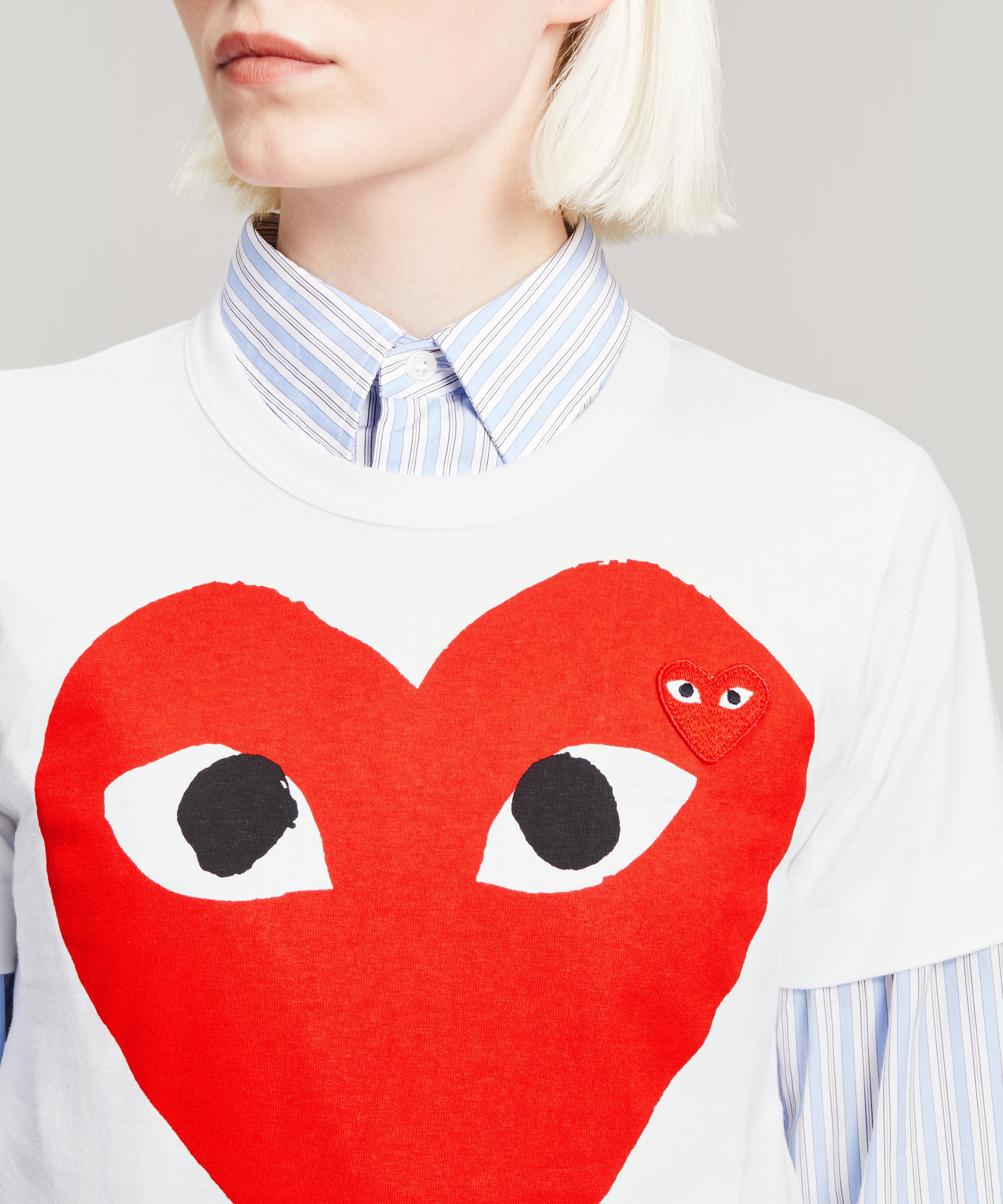 Comme des Garçons Play - Short-Sleeve Cotton T-Shirt image number 4