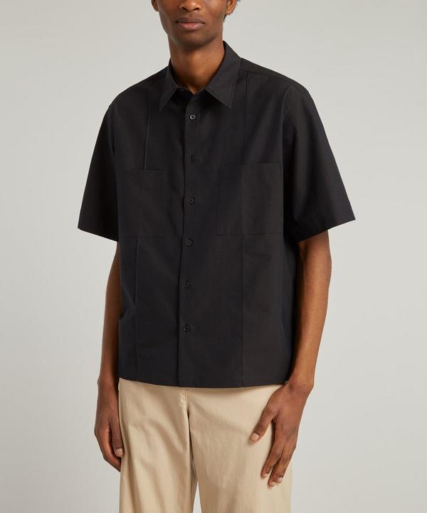 Auralee Washed Finx Ripstop Chambray Half-Sleeve Shirt | Liberty
