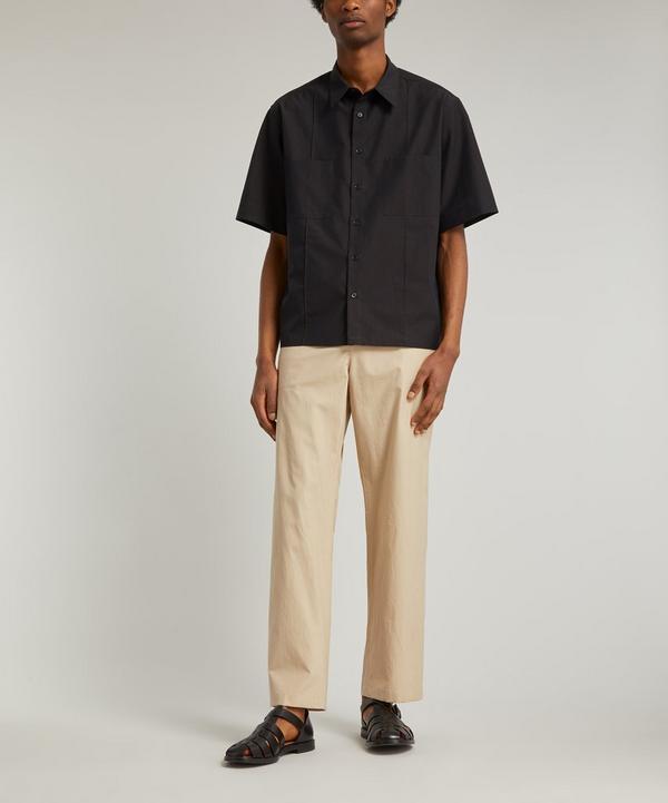 Auralee Washed Finx Ripstop Chambray Half-Sleeve Shirt | Liberty