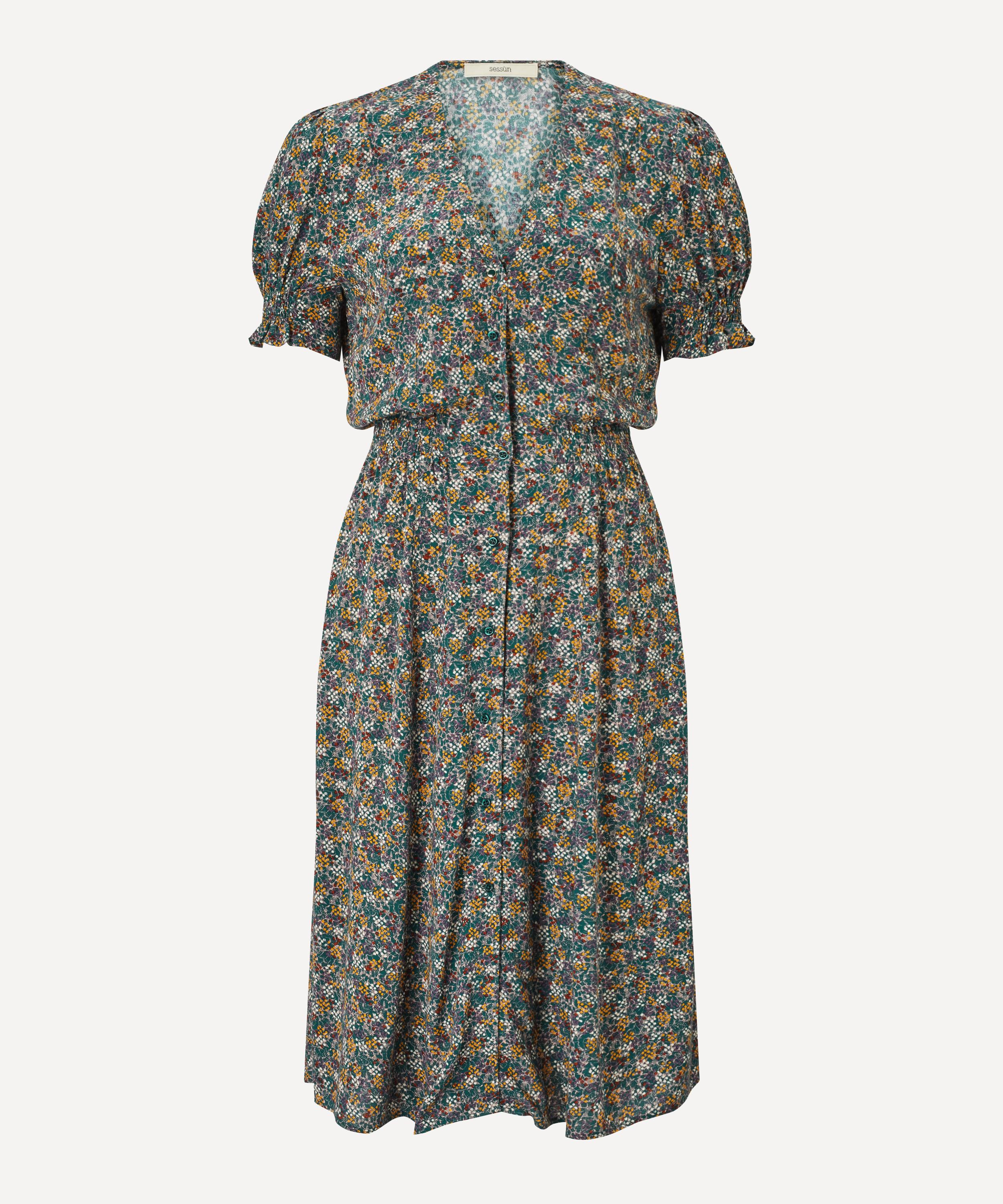 SESSUN MADOURA PRINTED MIDI-DRESS