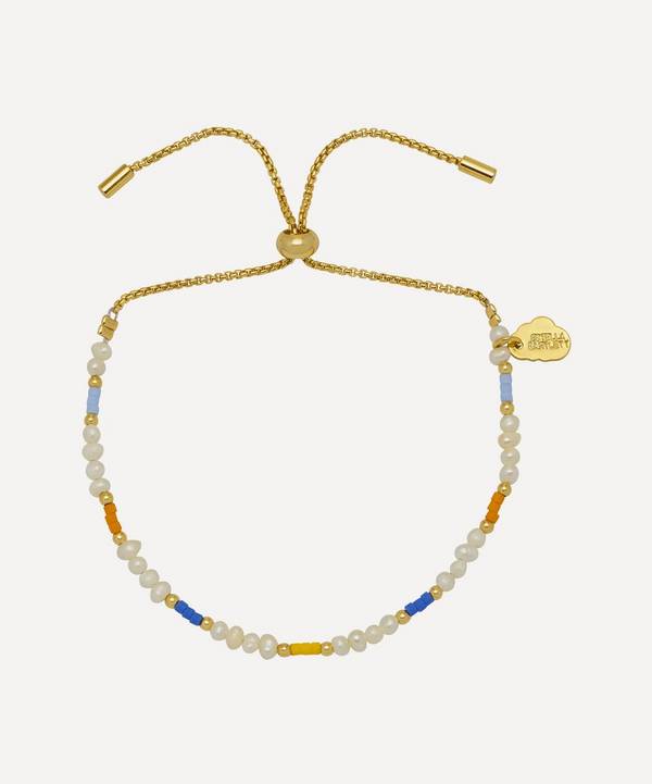 Estella Bartlett - Gold-Plated Pearl and Colour Pop Beaded Bracelet image number 0