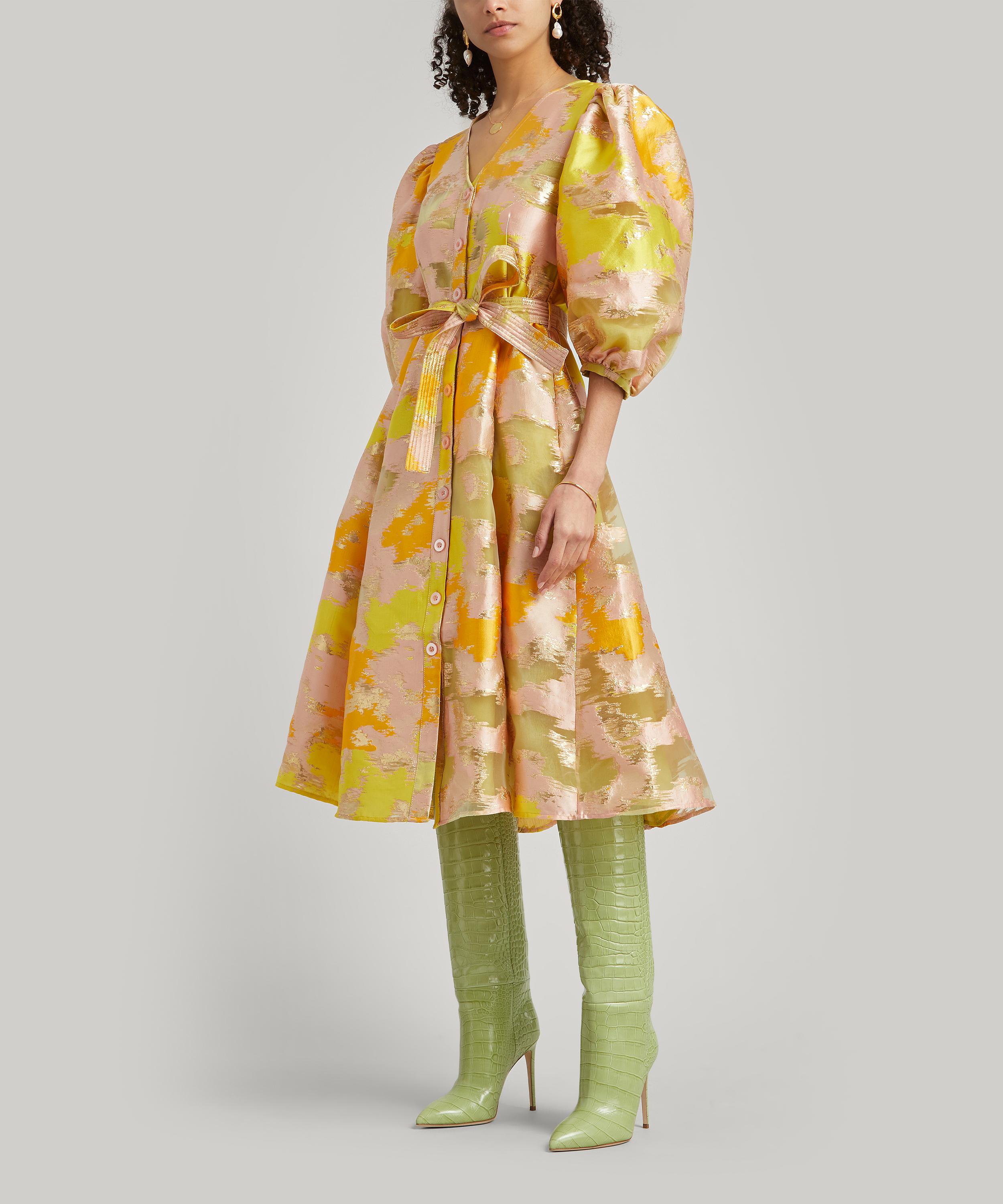 stine goya dress yellow