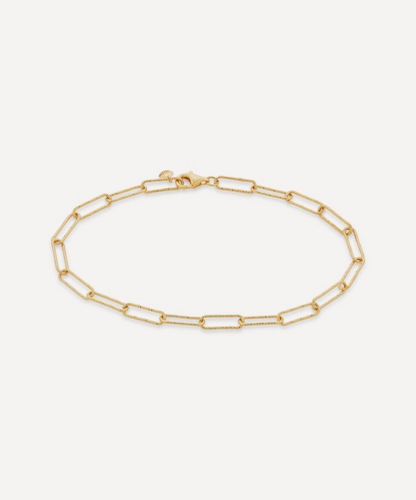 Monica Vinader - Gold Plated Vermeil Silver Alta Textured Chain Bracelet image number null