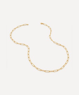 Monica Vinader - 18ct Gold Plated Vermeil Silver 18" Alta Textured Chain Necklace image number 0