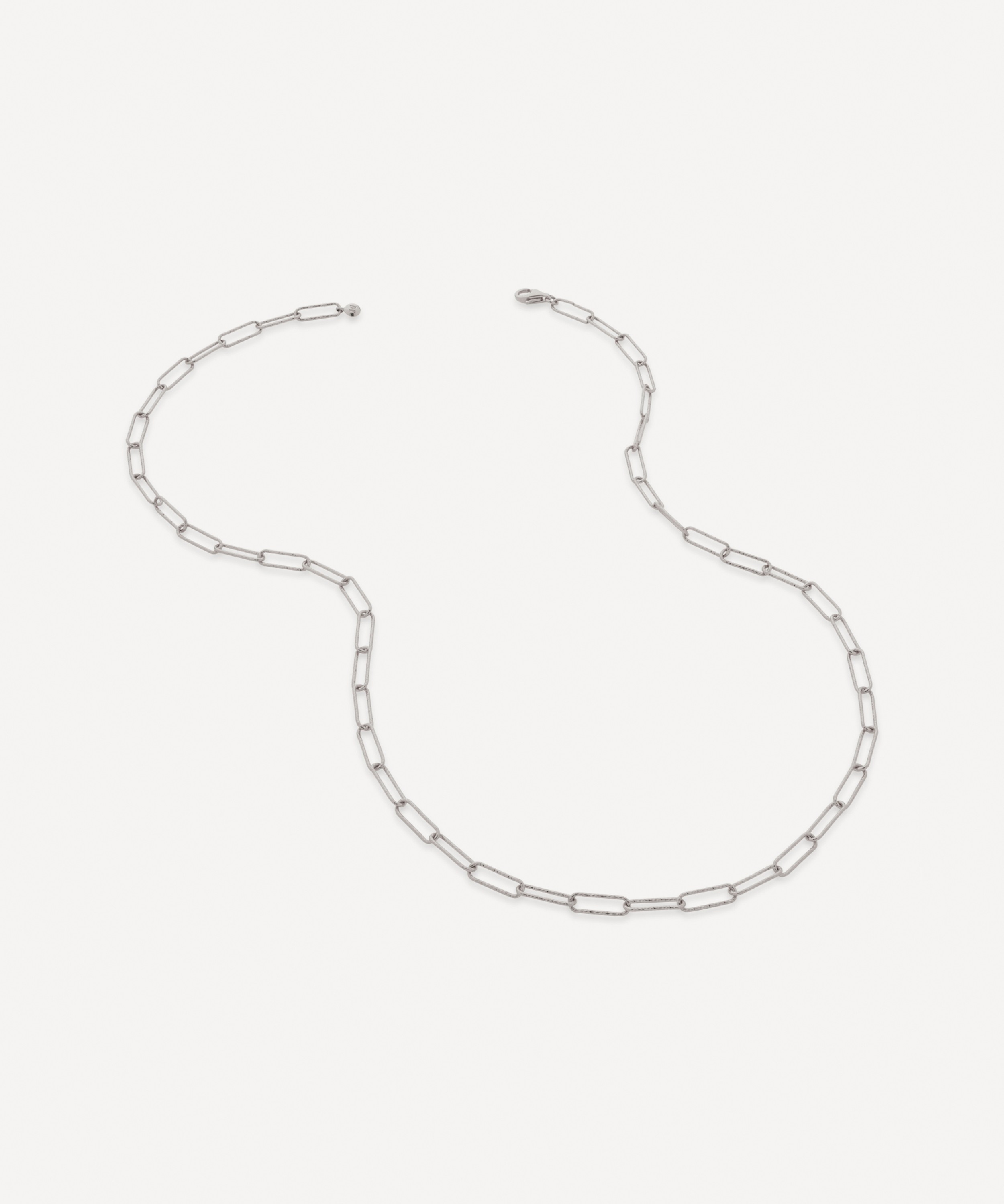 Monica Vinader - Silver 18" Alta Textured Chain Necklace image number 0