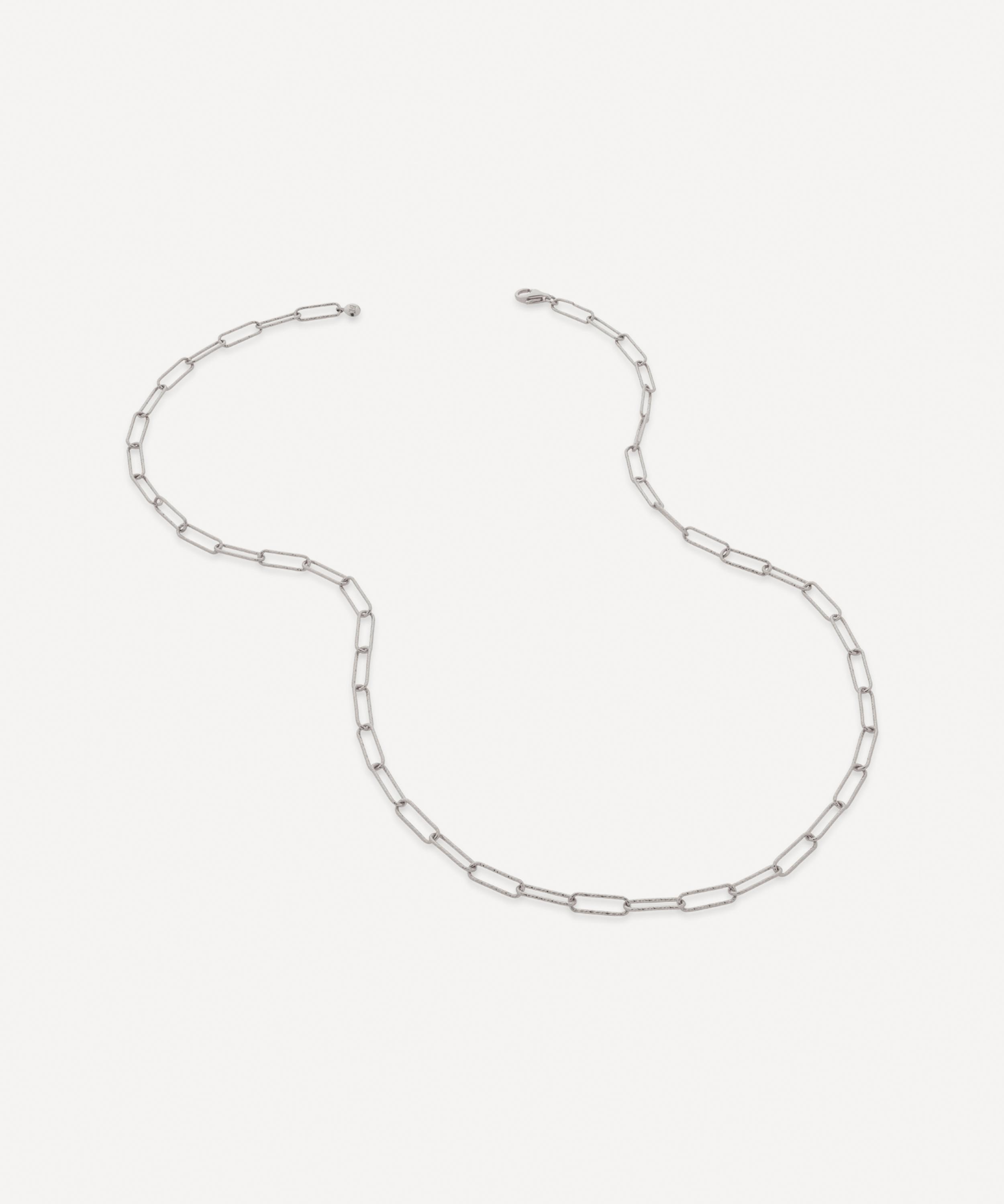 Monica Vinader - Silver 18" Alta Textured Chain Necklace image number 0