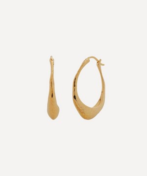 Monica Vinader - Gold Plated Vermeil Silver Deia Hoop Earrings image number 0