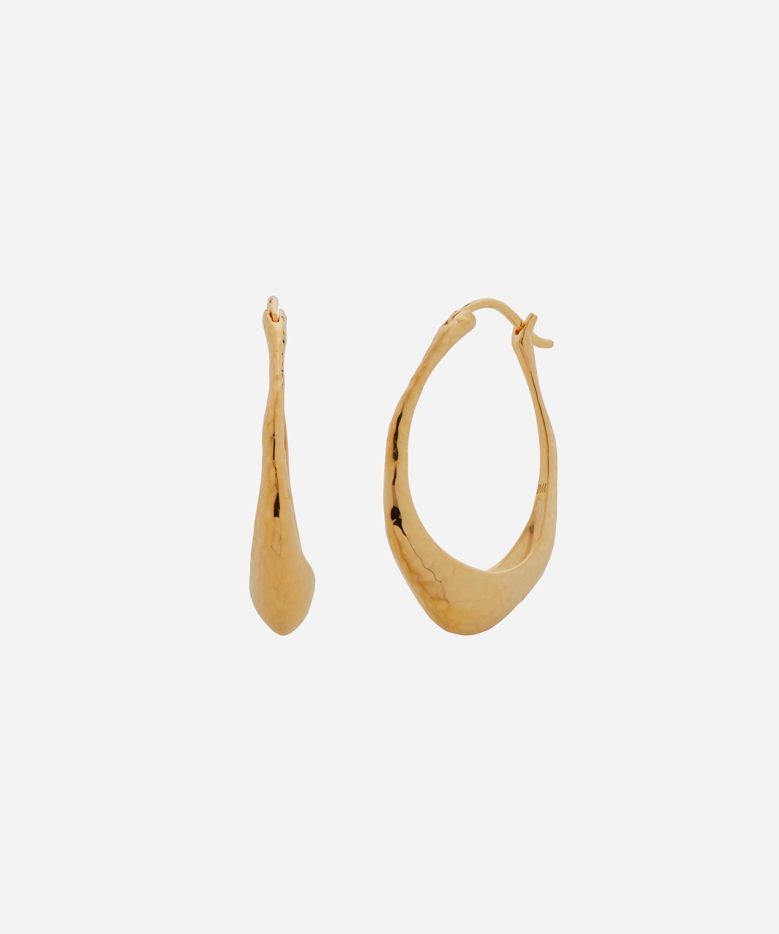 Monica Vinader - Gold Plated Vermeil Silver Deia Hoop Earrings
