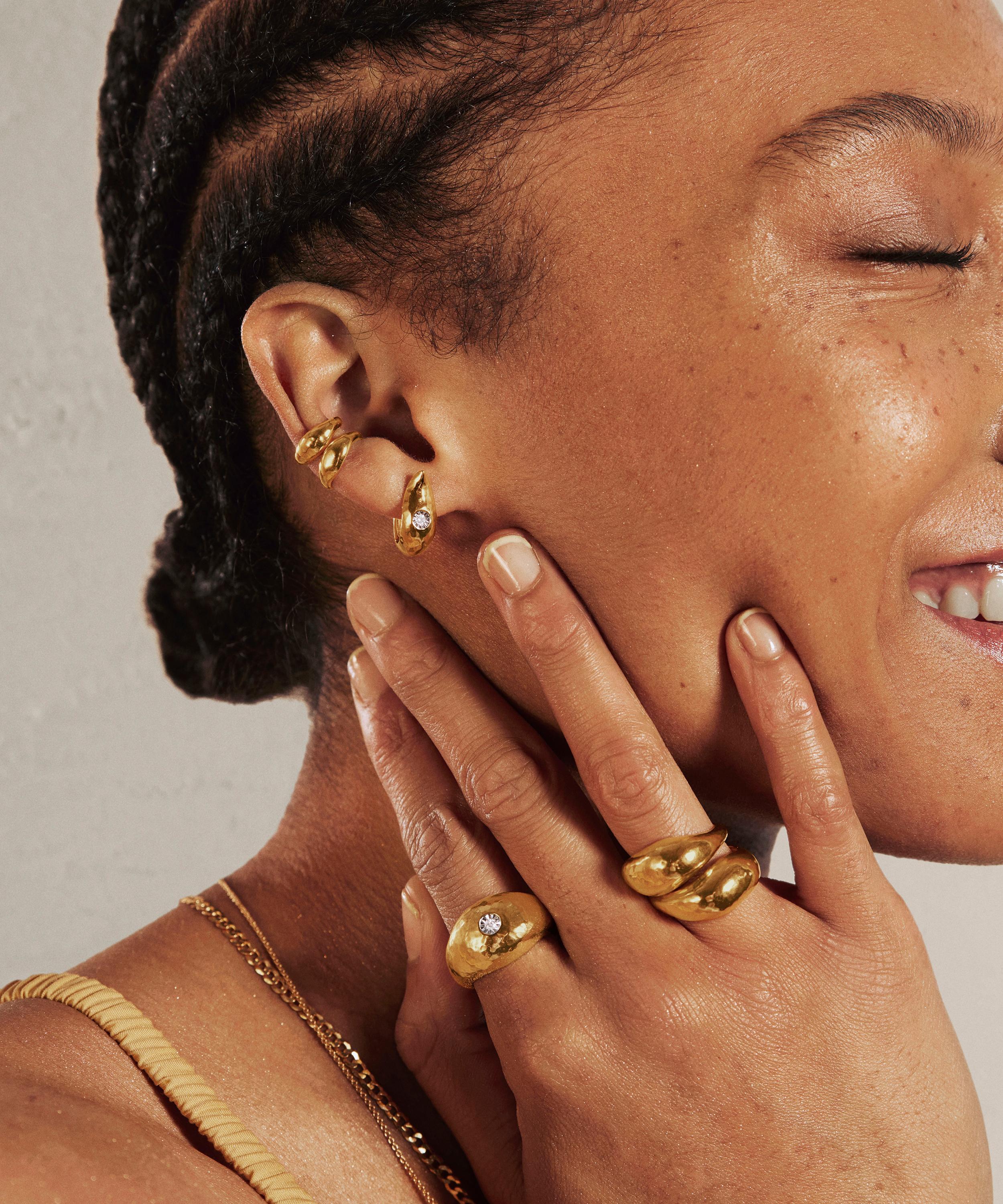 Monica Vinader Gold Plated Vermeil Silver Deia Ear Cuff