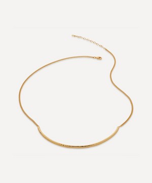 Monica Vinader - Gold Plated Vermeil Silver Deia Curve Necklace image number 0