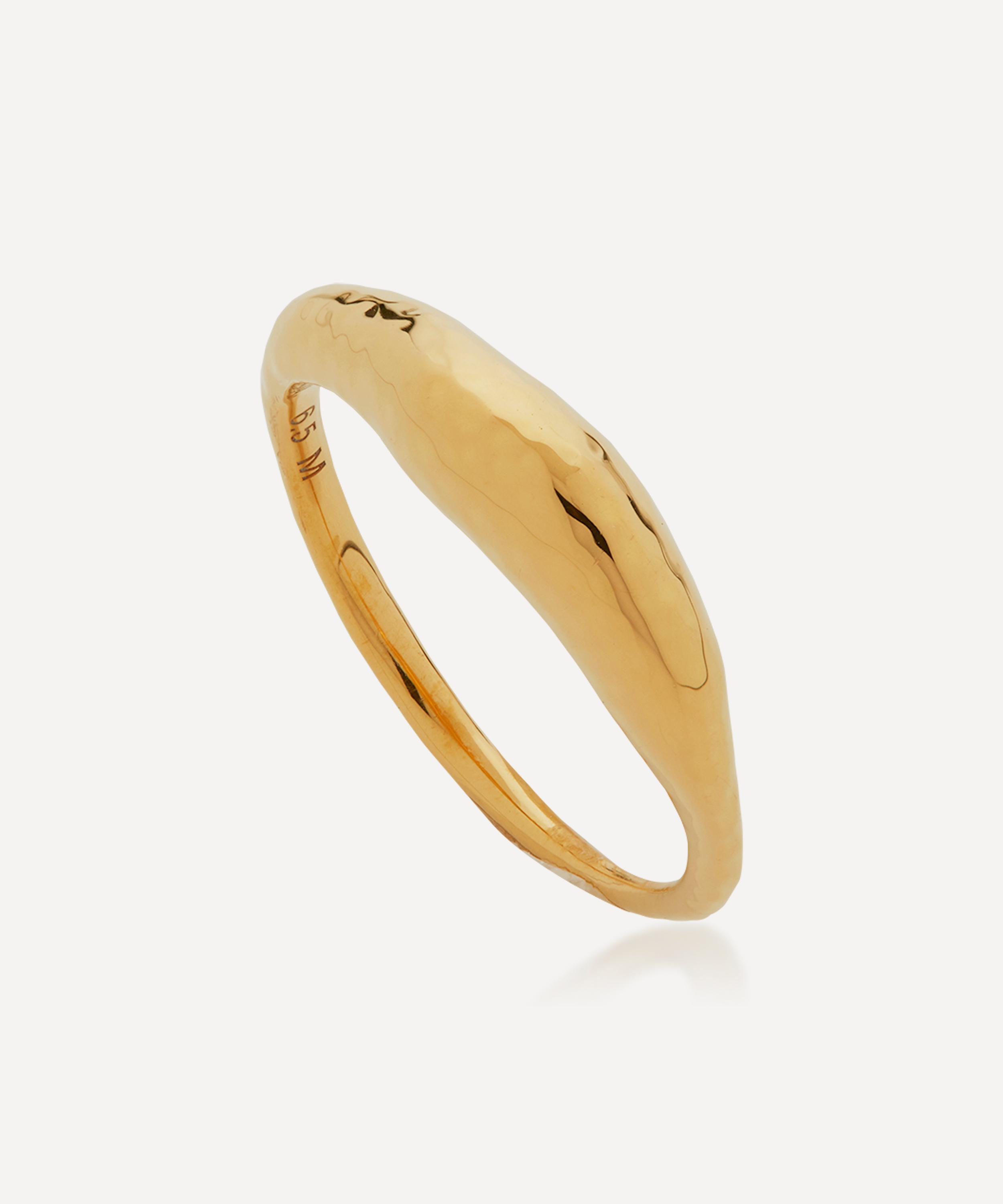 Monica Vinader - Gold Plated Vermeil Silver Deia Ring image number 