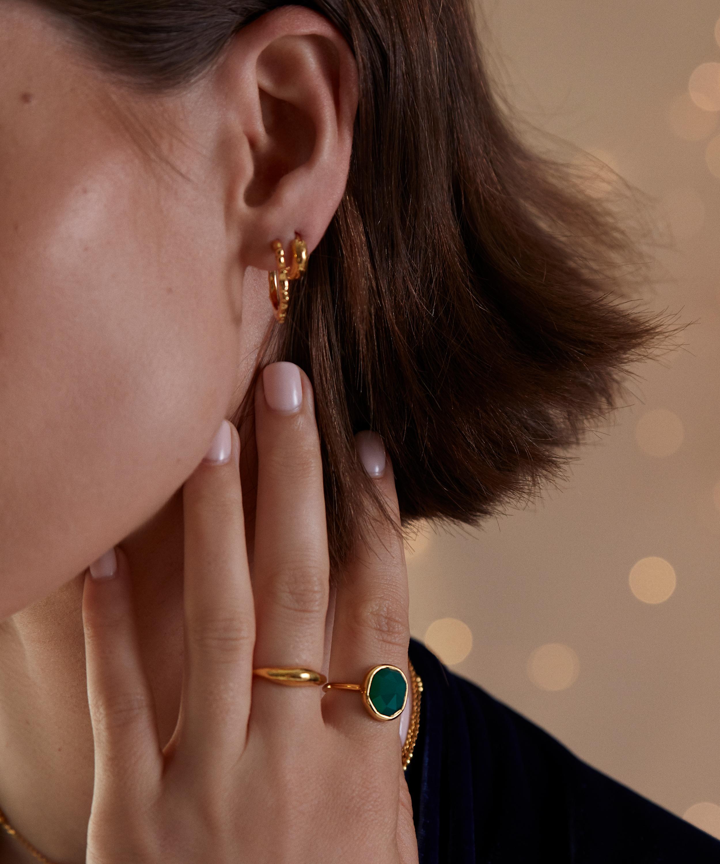 Monica Vinader - Gold Plated Vermeil Silver Deia Ring image number 