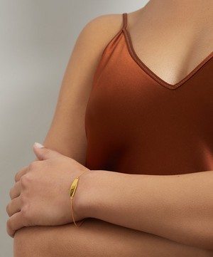 Monica Vinader - Gold Plated Vermeil Silver Nura Tiny Fine Chain Bracelet image number 1