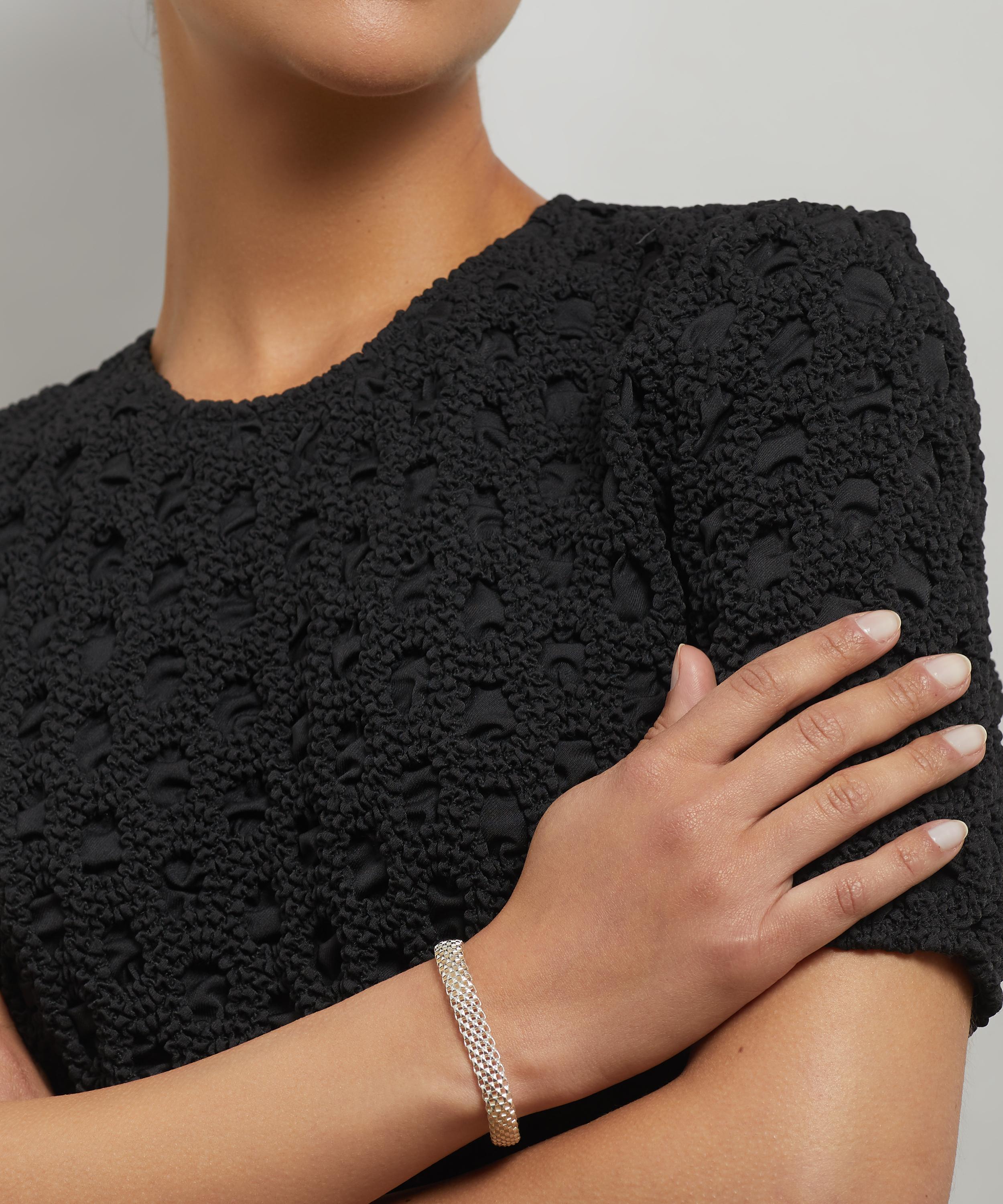 Monica Vinader Sterling Silver Heirloom Woven Wide Chain