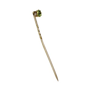 Kojis - Gold Peridot Stick Pin image number 1