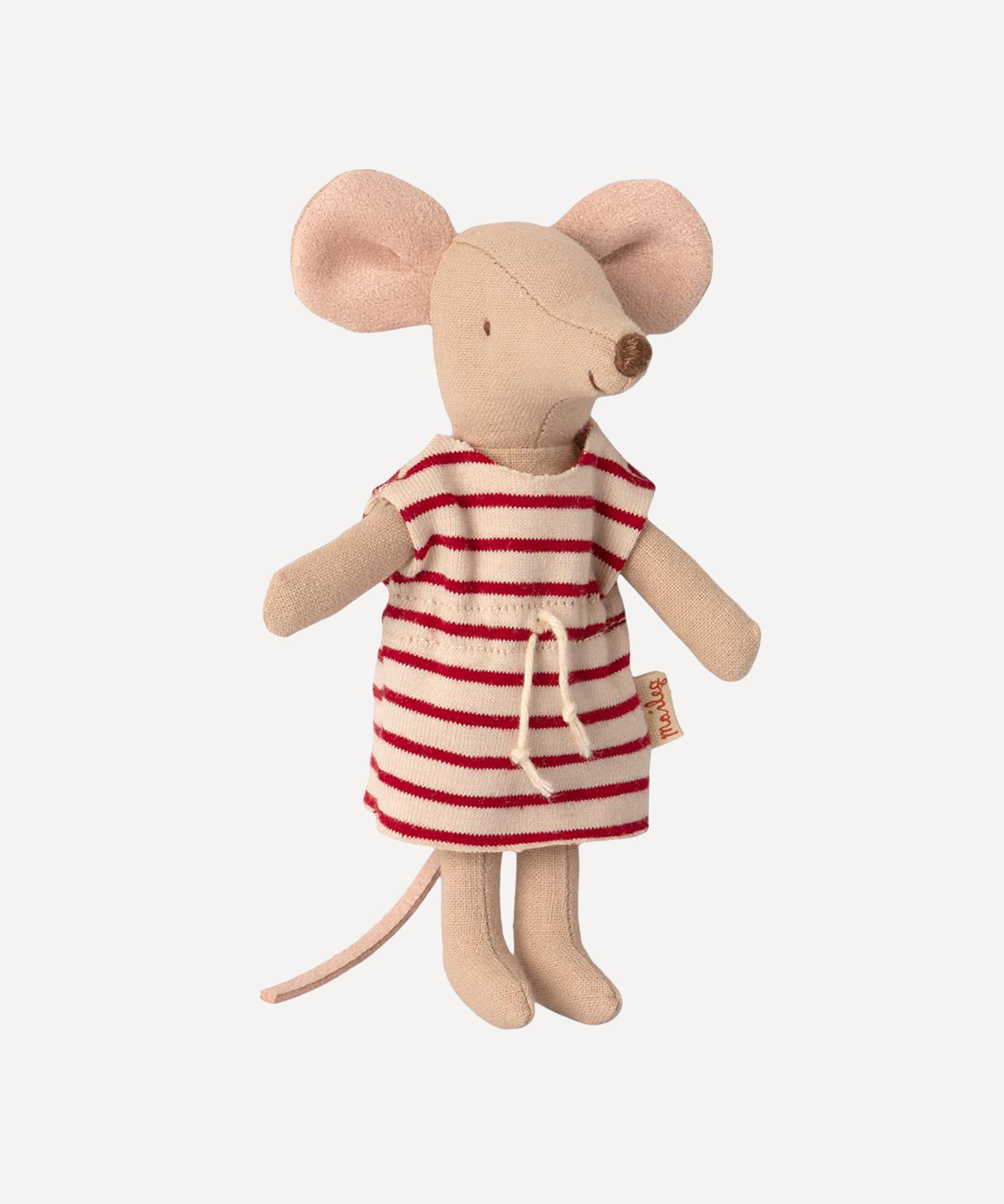 Maileg - Big Sister Mouse in Matchbox Toy image number 2