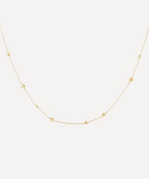 Dinny Hall - 9ct Gold Bijou Folded Heart Necklace image number 0