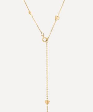Dinny Hall - 9ct Gold Bijou Folded Heart Lariat Necklace image number 0