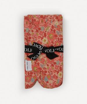 Coco & Wolf - Betsy Coral Scallop Napkins Set of Two image number 0