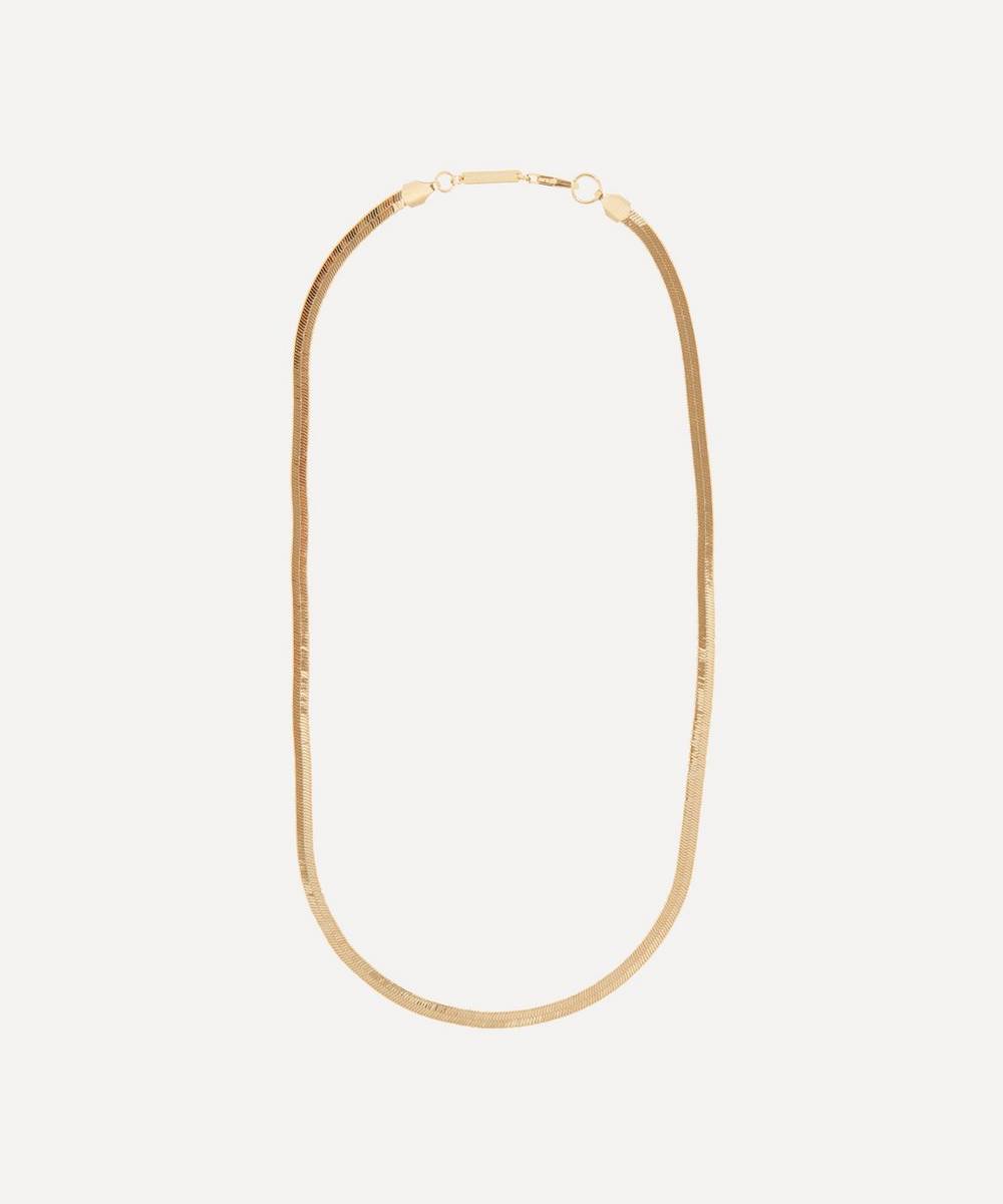 Estella Bartlett - Gold-Plated Herringbone Chain Necklace