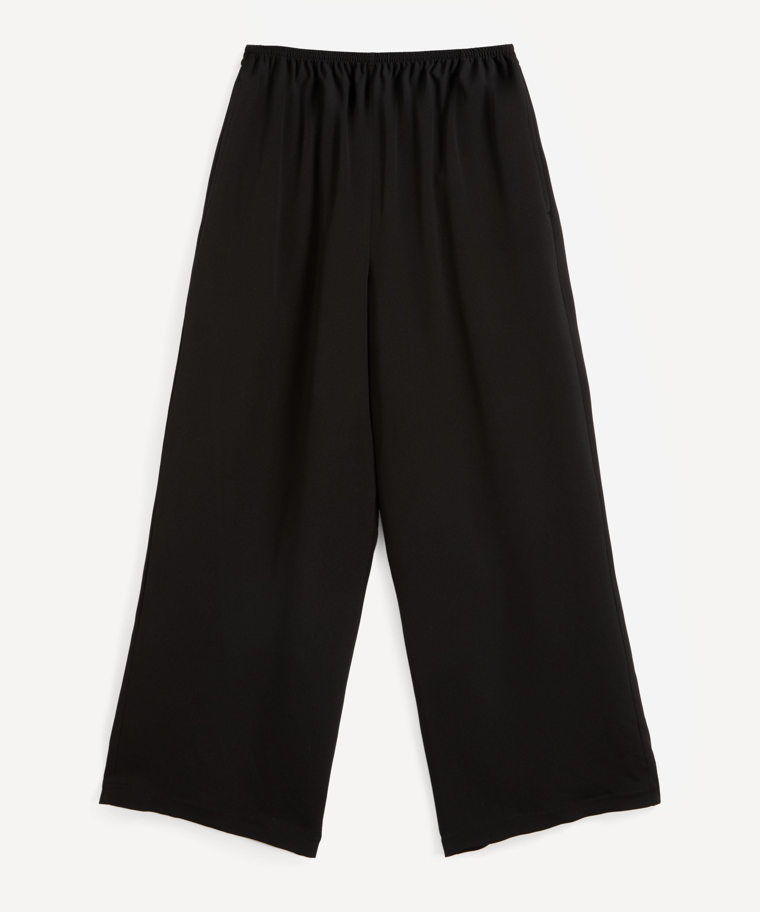 Flared Silk Trousers