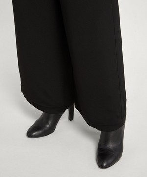 Eskandar - Flared Silk Trousers image number 4