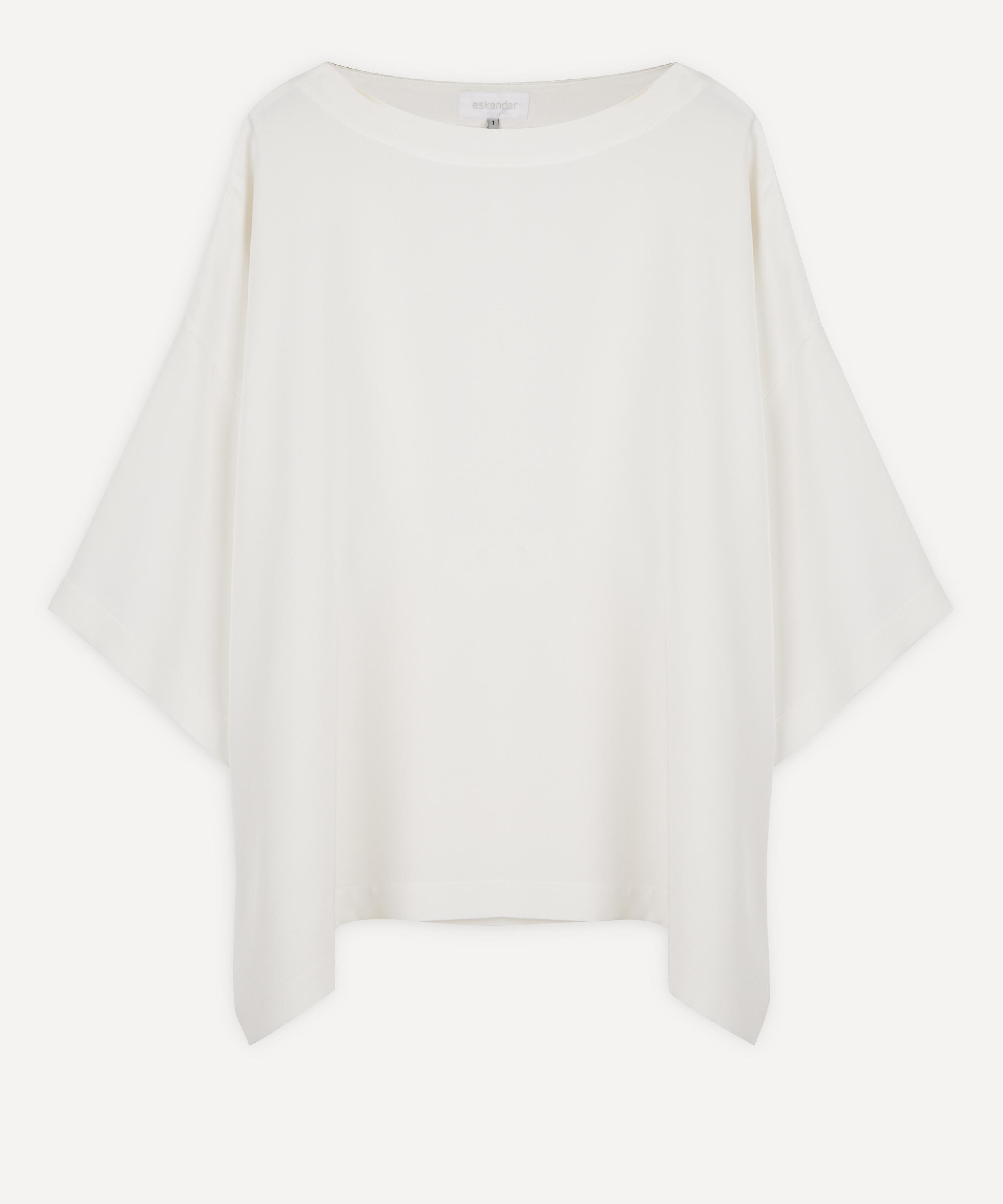 Eskandar - Three-Quarter Sleeve Bateau Neck Tunic image number 0