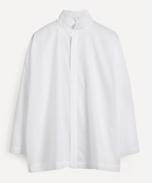 Eskandar - Angled Side Seam Cotton Shirt image number null