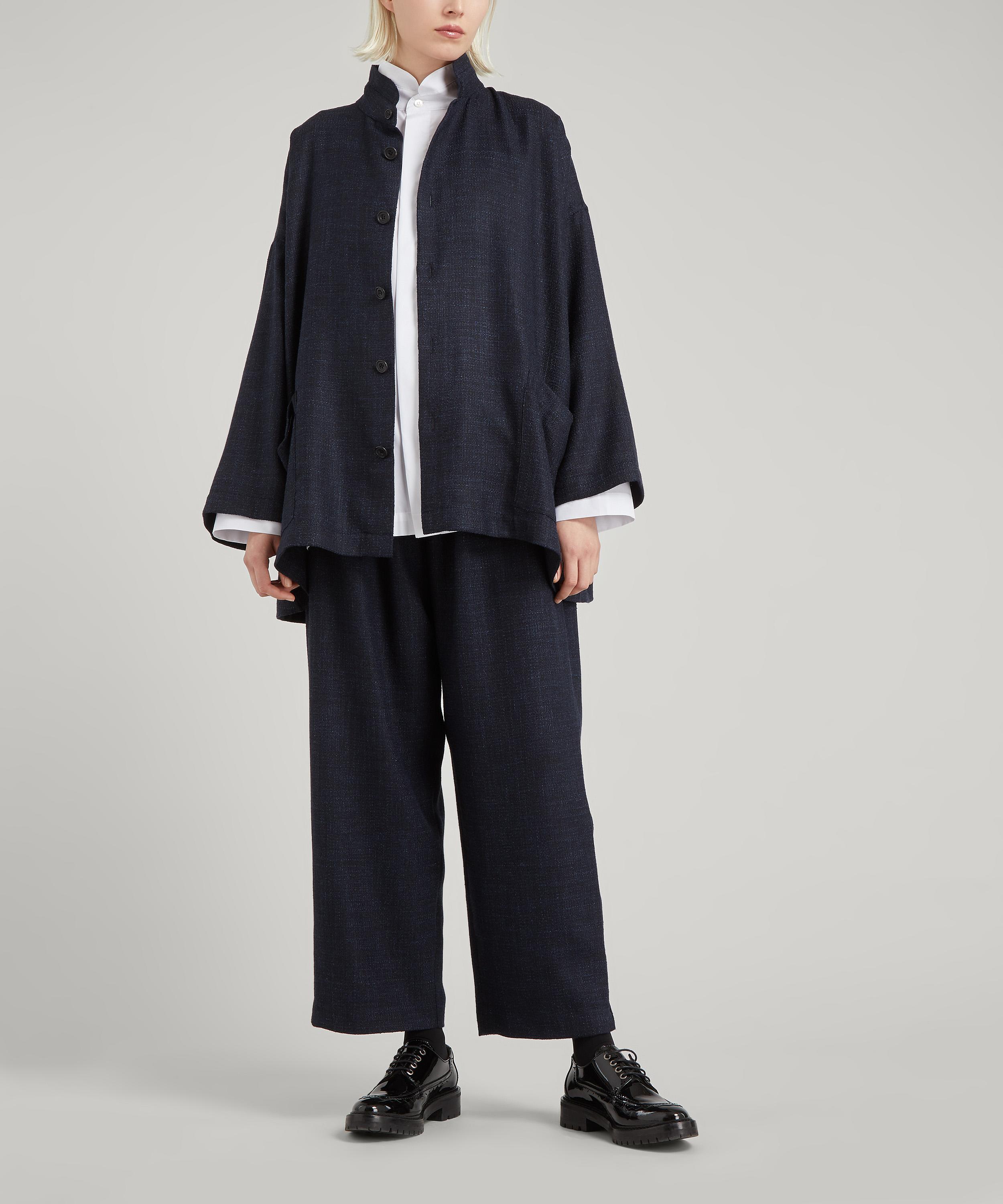 Eskandar - Angled Side Seam Cotton Shirt image number 2