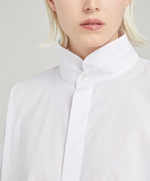 Eskandar - Angled Side Seam Cotton Shirt image number 4