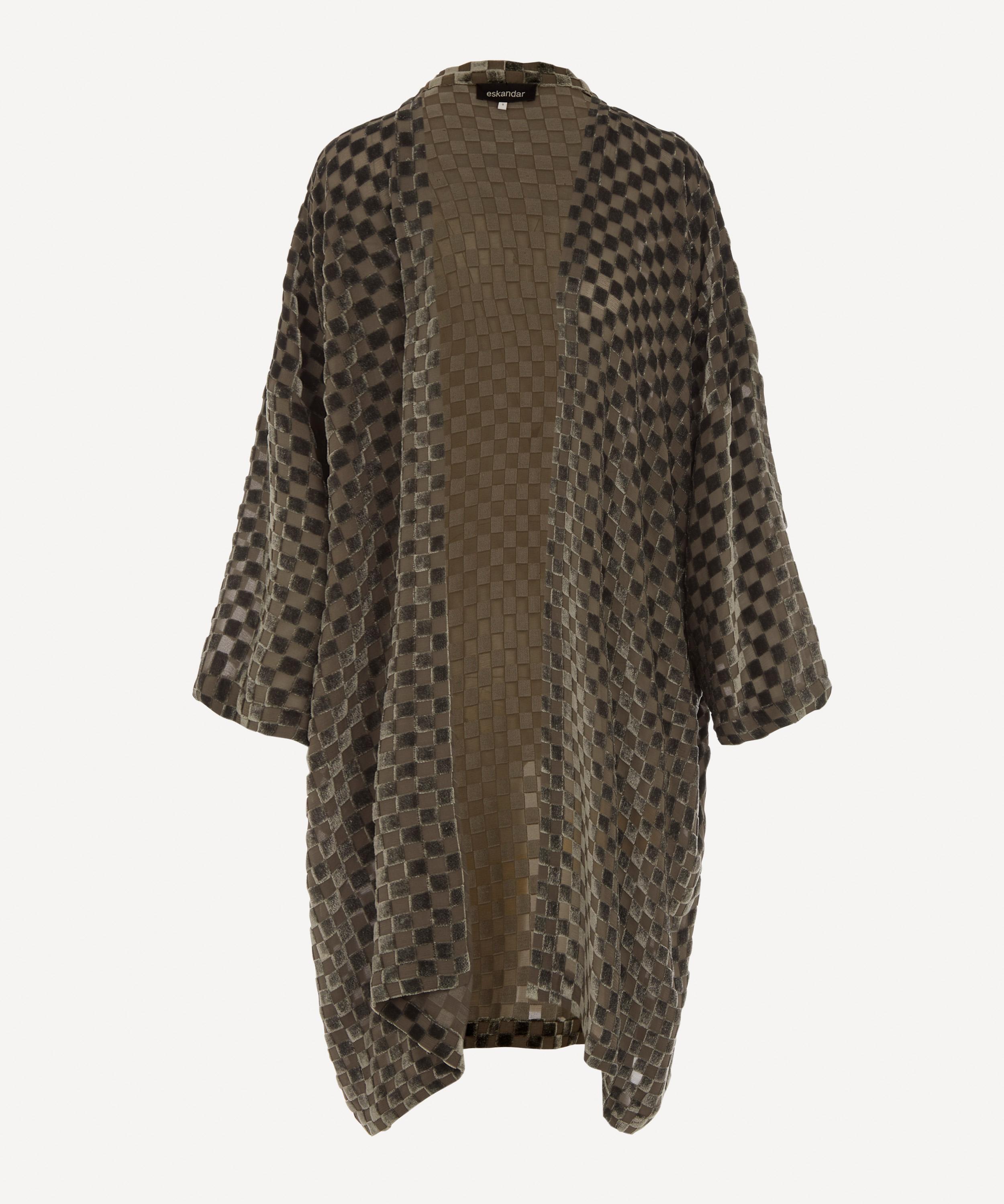 Eskandar - Velvet Long Open Jacket image number 0