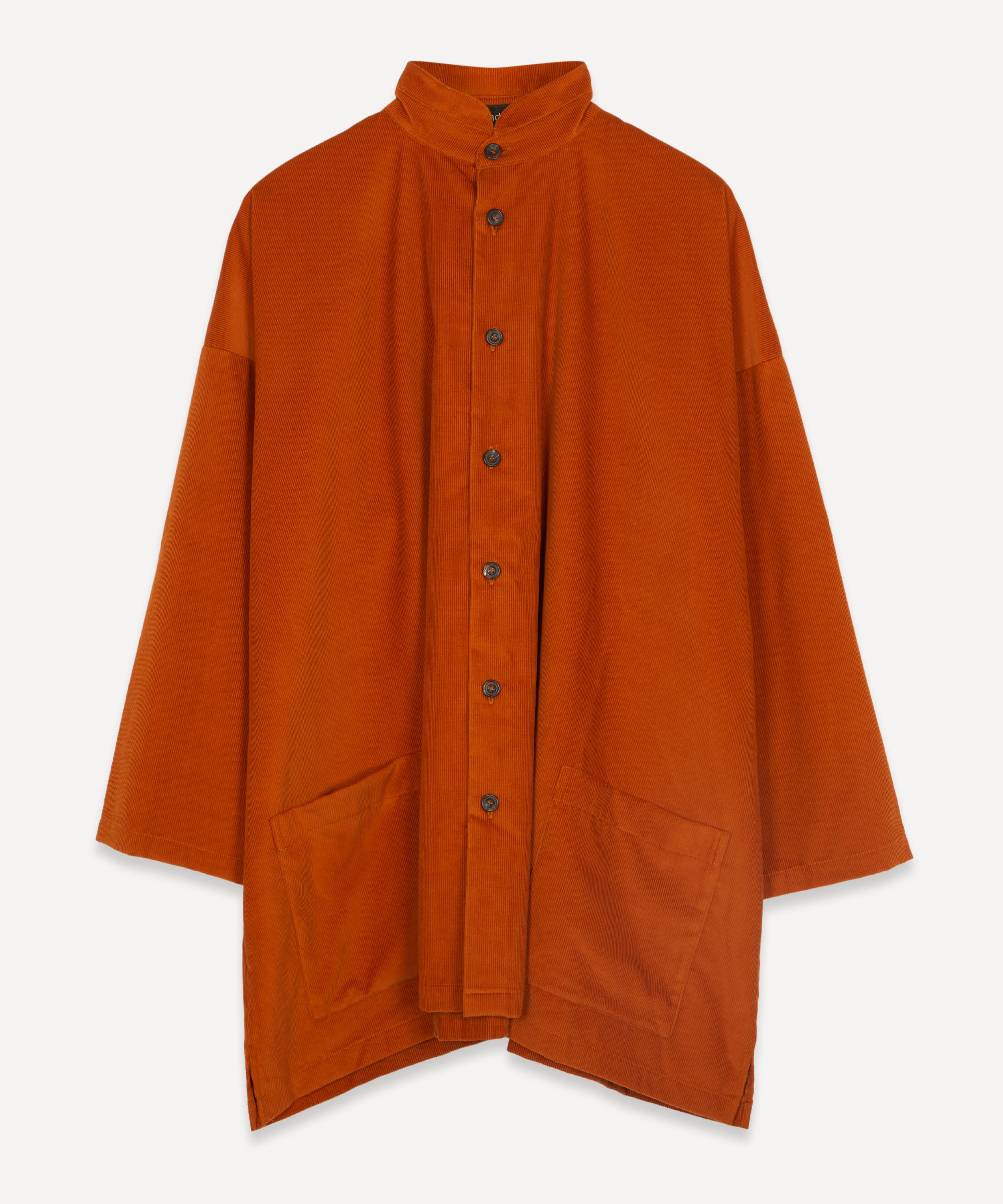 Eskandar - Small Cord A-Line Pleated Jacket image number 0