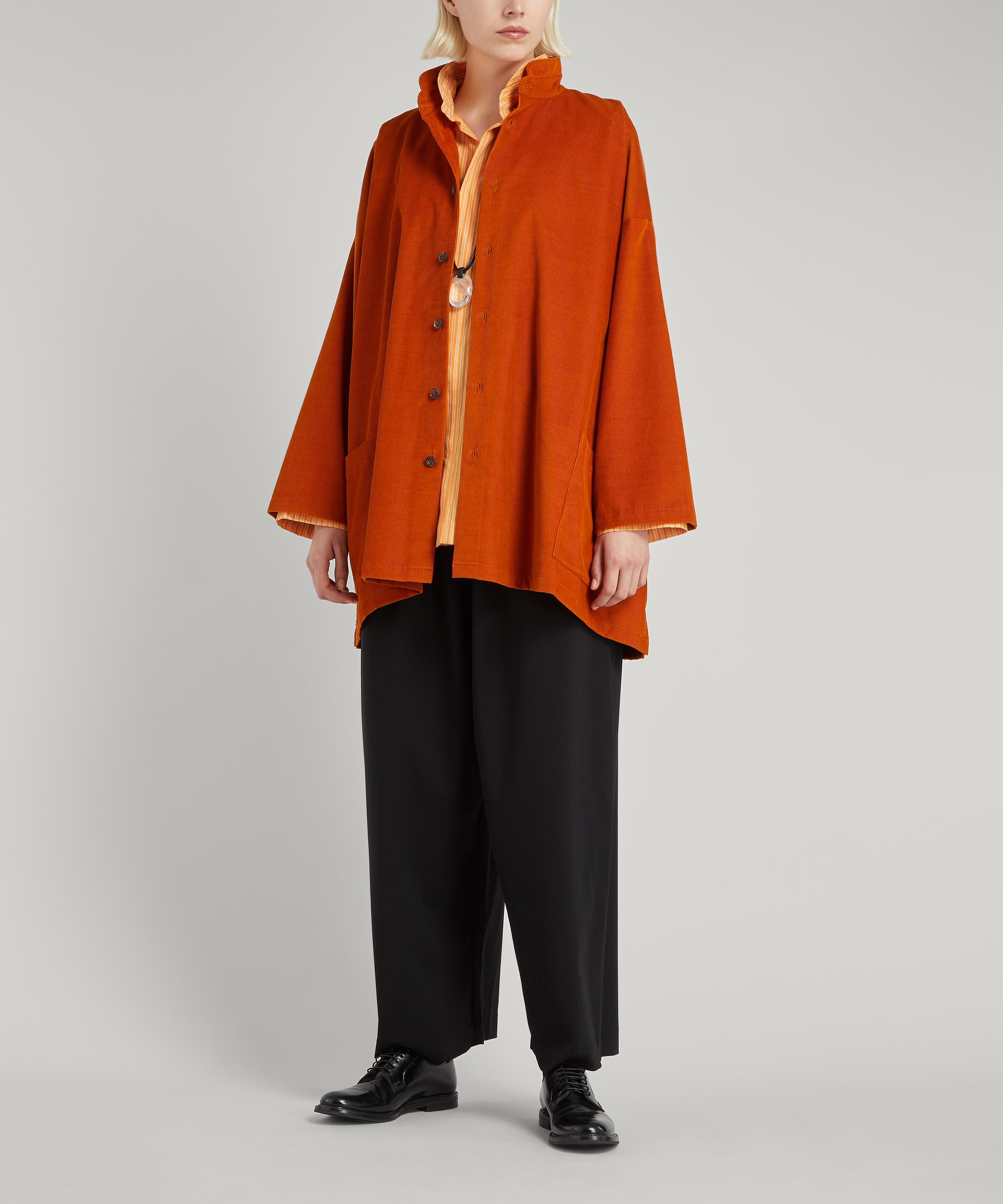 Eskandar - Small Cord A-Line Pleated Jacket image number 2