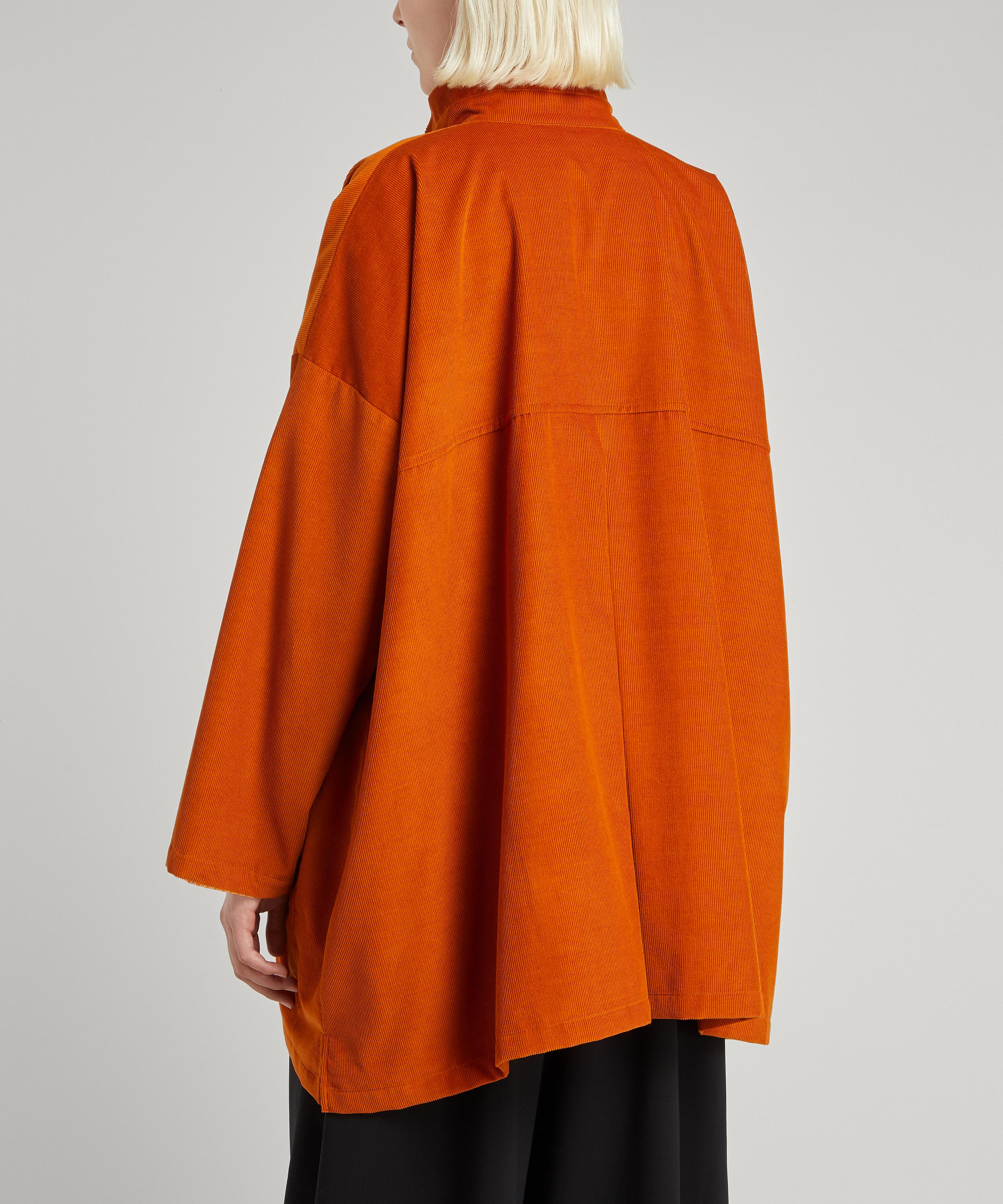 Eskandar - Small Cord A-Line Pleated Jacket image number 3